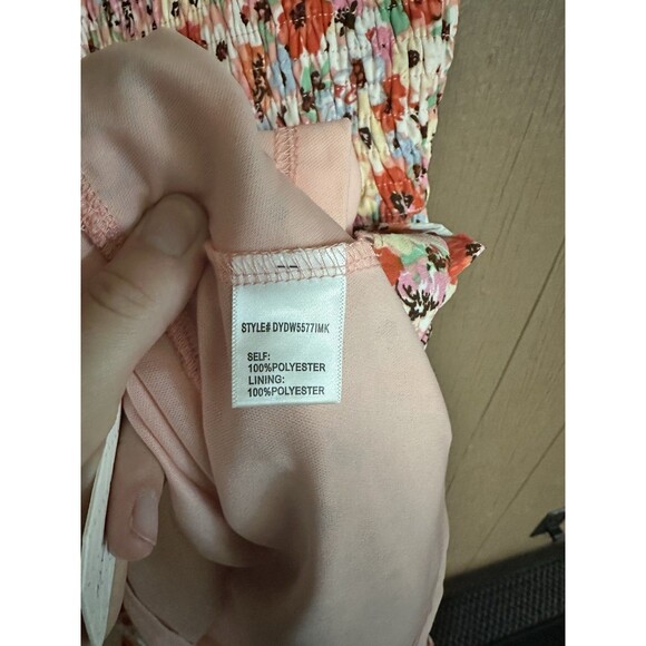 Altar'd State Tiered Floral Mini Dresse Size Large Tie Straps Stretch Ruffle‎ - Picture 5 of 7